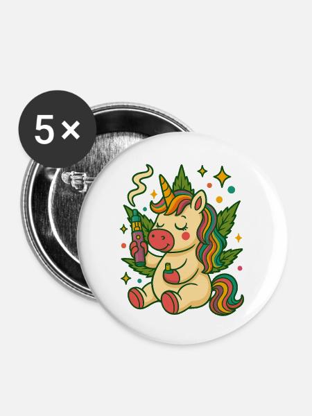 10 - Buttons groß 56 mm (5er Pack) - Weiß
