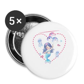Announcing offspring I'm going to be a big sister in 2027 - Buttons large 2.2''/56 mm (5-pack) - white - Front