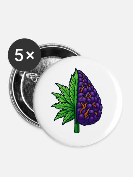 The Half Bud - Buttons groß 56 mm (5er Pack) - Weiß