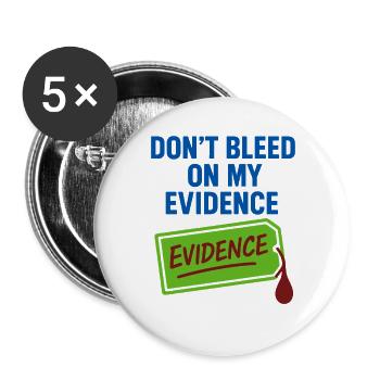 Forensische Chemikerin Crime Lab Toxicology - Buttons groß 56 mm (5er Pack) - Weiß - Vorne