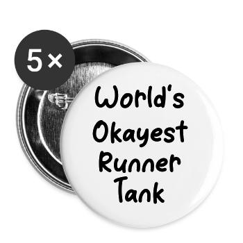 Abstract play of colors on dark background - Buttons large 2.2''/56 mm (5-pack) - white - Front