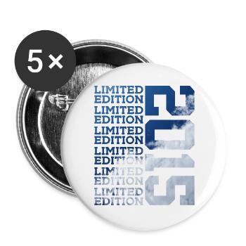 11 ANS ÉDITION LIMITÉE 2015 11E ANNIVERSAIRE - Lot de 5 grands badges (56 mm) - blanc - Devant