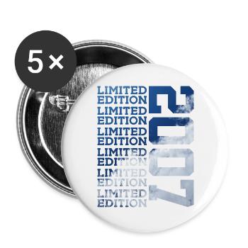 19 YEARS LIMITED EDITION 2007 19TH BIRTHDAY - Buttons large 2.2''/56 mm (5-pack) - white - Front