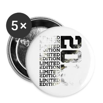 7 YEARS LIMITED EDITION 2019 7TH BIRTHDAY - Buttons large 2.2''/56 mm (5-pack) - white - Front