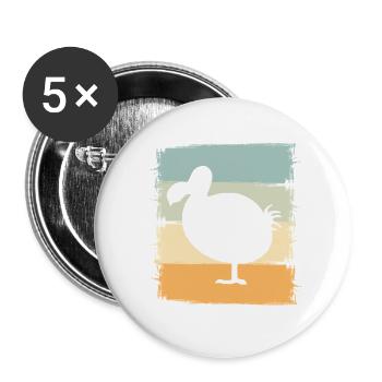 dodo - Buttons large 2.2''/56 mm (5-pack) - white - Front
