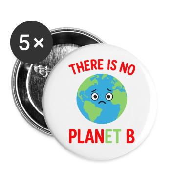 There is no plan B - Buttons large 2.2''/56 mm (5-pack) - white - Front