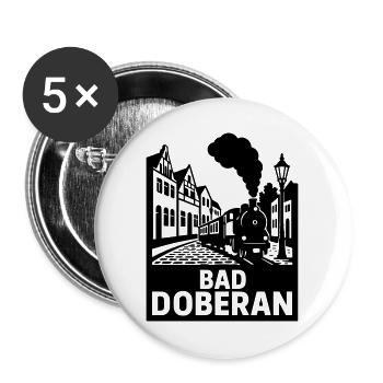 Bad Doberan - Buttons large 2.2''/56 mm (5-pack) - white - Front