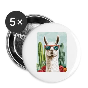 lama - Buttons large 2.2''/56 mm (5-pack) - white - Front