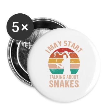 Zoo Gardien de zoo Gardien de zoo Vintage Zoo Wildlife - Lot de 5 grands badges (56 mm) - blanc - Devant