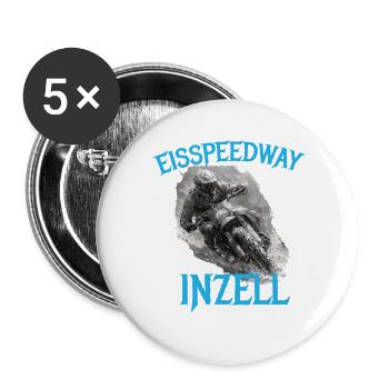 Eisspeedway Inzell – Motorsport Design für Fans - Buttons large 2.2''/56 mm (5-pack) - white - Front