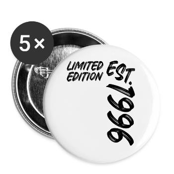 Édition limitée Est. 1996 - Lot de 5 grands badges (56 mm) - blanc - Devant