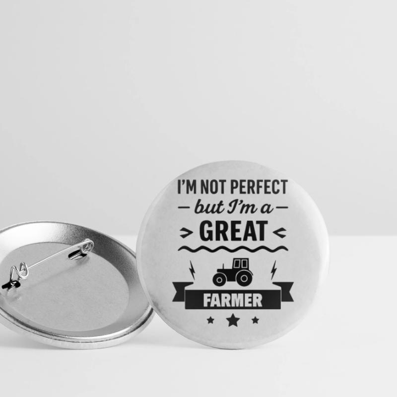 Super Landwirt Bauer Traktor Buttons groß 56 mm (5er Pack)