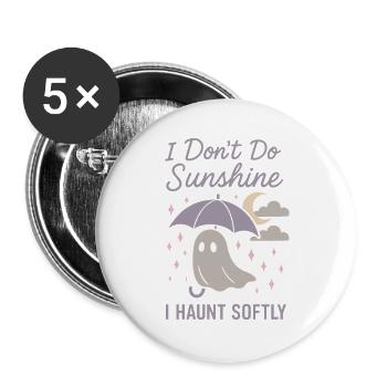 Creepy Sweet Pastel Goth Kawaii Halloween Cute - Buttons large 2.2''/56 mm (5-pack) - white - Front