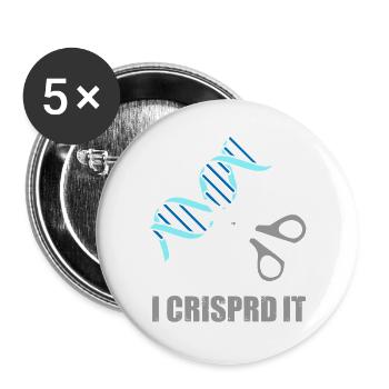 Chimie Chimiste Professeur de chimie - Lot de 5 grands badges (56 mm) - blanc - Devant