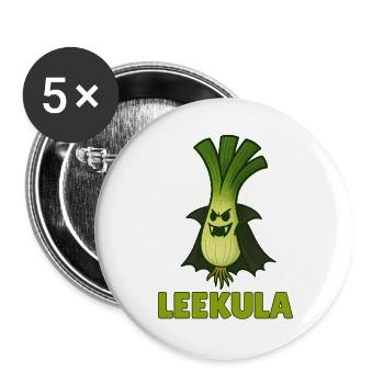 Funny Vegetable Monster – Halloween Fun - Buttons large 2.2''/56 mm (5-pack) - white - Front