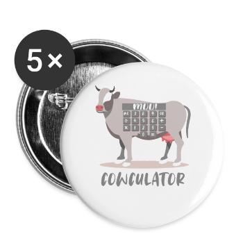 Math Math Teacher Saying Math Teacher Funny - Buttons large 2.2''/56 mm (5-pack) - white - Front