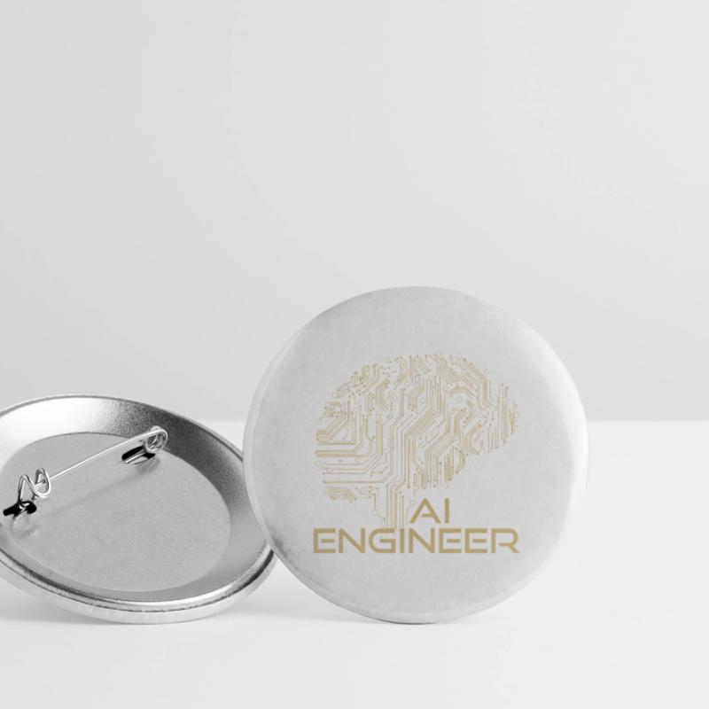 AI Engineer – Artificial Intelligence & Technology Buttons large 2.2''/56 mm (5-pack)