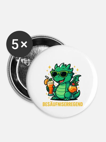Die Lage Ist Besäufniserregend - Buttons groß 56 mm (5er Pack) - Weiß
