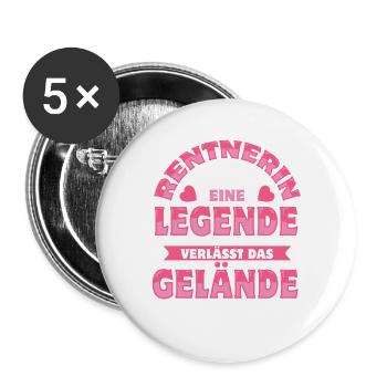 Pensioner 2026 - Retirement - Pension - Buttons large 2.2''/56 mm (5-pack) - white - Front