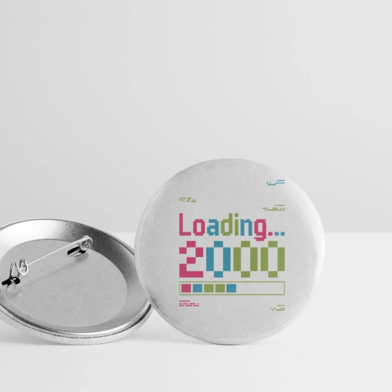 Loading 2000 pixel loading screen Buttons large 2.2''/56 mm (5-pack)
