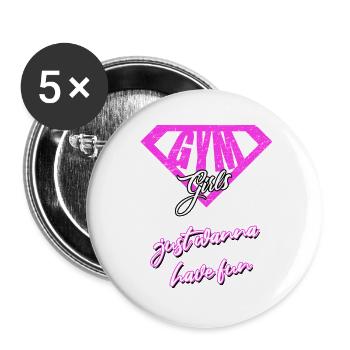 Aptitude - Lot de 5 grands badges (56 mm) - blanc - Devant