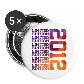 14 YEARS LIMITED EDITION 2012 14TH BIRTHDAY - Buttons large 2.2''/56 mm (5-pack) - white - Front