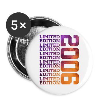20 Jahre LIMITED EDITION 2006 20. Geburtstag - Buttons groß 56 mm (5er Pack) - Weiß - Vorne
