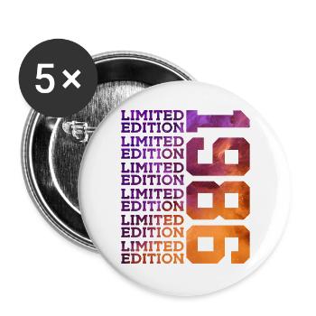 40 YEARS LIMITED EDITION 1986 40TH BIRTHDAY - Buttons large 2.2''/56 mm (5-pack) - white - Front