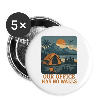 Digitale - Buttons groß 56 mm (5er Pack) - Weiß - Vorne