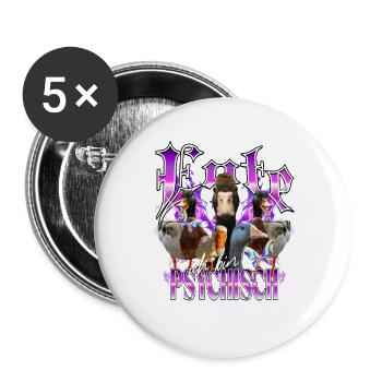 Duck Psychic At The End Y2K Bootleg - Buttons large 2.2''/56 mm (5-pack) - white - Front