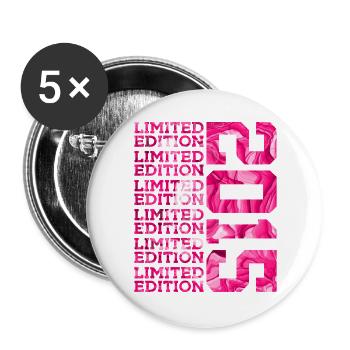 ÉDITION LIMITÉE 2015 11 ANS PINK 11E ANNIVERSAIRE - Lot de 5 grands badges (56 mm) - blanc - Devant