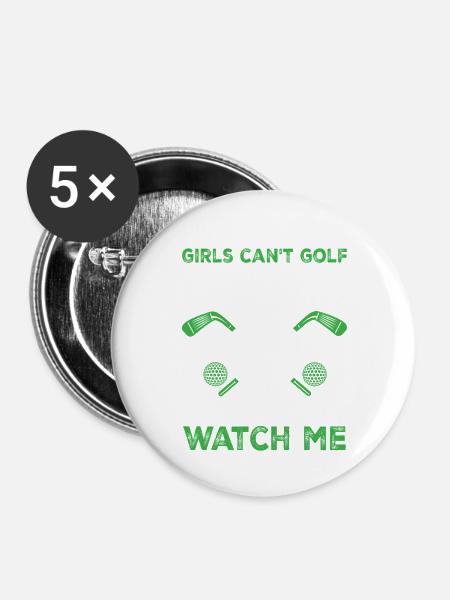 Golf - Buttons groß 56 mm (5er Pack) - Weiß