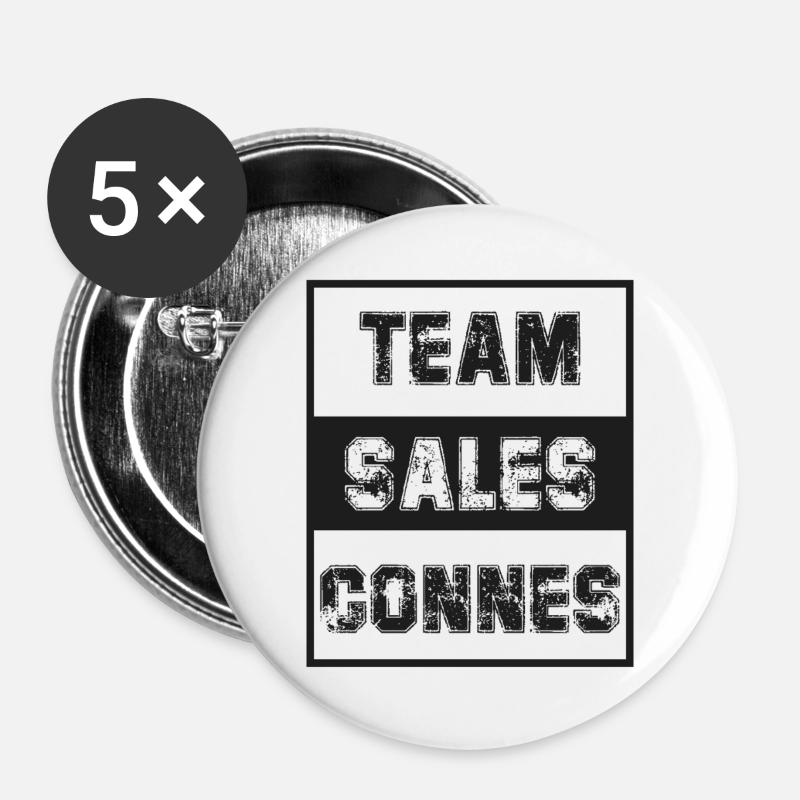 Mrs. Brigitte's dirty cunts - Buttons large 2.2''/56 mm (5-pack) - white