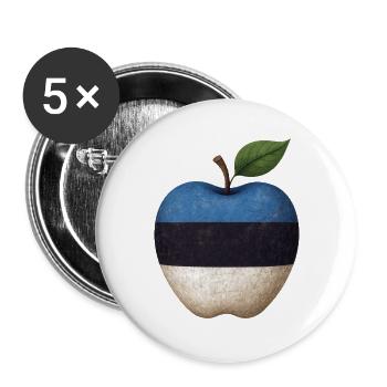 Estonia - Buttons large 2.2''/56 mm (5-pack) - white - Front