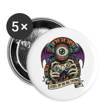 Level Up Eye Monster Controller - Buttons large 2.2''/56 mm (5-pack) - white - Front
