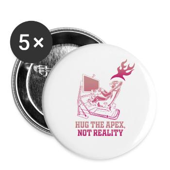 Apex Escape Neon Gamer - Buttons groß 56 mm (5er Pack) - Weiß - Vorne