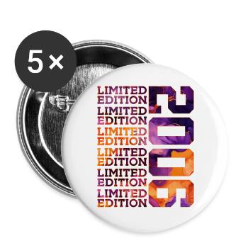 20E ANNIVERSAIRE ÉDITION LIMITÉE 2006 - Lot de 5 grands badges (56 mm) - blanc - Devant