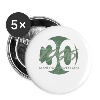 30. Geburtstag 1996 Geschenk für Männer und Frauen - Buttons groß 56 mm (5er Pack) - Weiß - Vorne