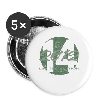 14th Birthday 2012 Boys and Girls Gift - Buttons large 2.2''/56 mm (5-pack) - white - Front