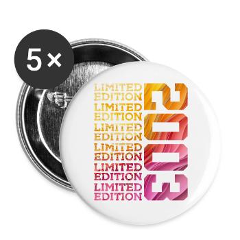 LIMITED EDITION 2003 23 YEARS 23RD BIRTHDAY - Buttons large 2.2''/56 mm (5-pack) - white - Front