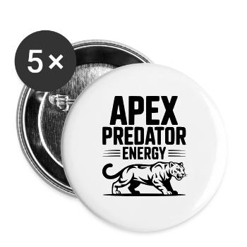 Apex Predator Energy - Buttons large 2.2''/56 mm (5-pack) - white - Front