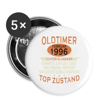 30e anniversaire 30 ans Février 1996 Thé millésime - Lot de 5 grands badges (56 mm) - blanc - Devant