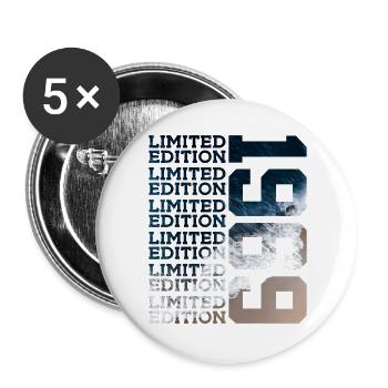 LIMITED EDITION 1969 57 JAHRE 57. GEBURTSTAG - Buttons groß 56 mm (5er Pack) - Weiß - Vorne