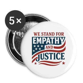 Forensic Nurse Practitioner Empathy & Justice - Buttons groß 56 mm (5er Pack) - Weiß - Vorne