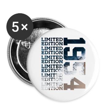 LIMITED EDITION 1954 72 YEARS 72ND BIRTHDAY - Buttons large 2.2''/56 mm (5-pack) - white - Front