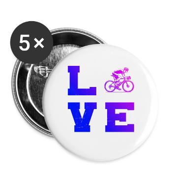 Road Bike Vibes pour vélo de route - Lot de 5 grands badges (56 mm) - blanc - Devant