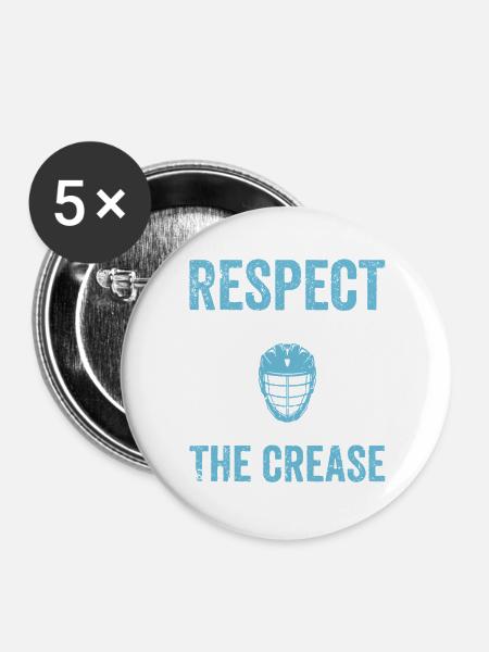 Respect the crease - Buttons groß 56 mm (5er Pack) - Weiß