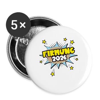 Confirmation 2026 Confirmation candidates Confirmation sacrament - Buttons large 2.2''/56 mm (5-pack) - white - Front