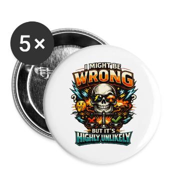 I might be wrong but its highly unlikely - Buttons large 2.2''/56 mm (5-pack) - white - Front