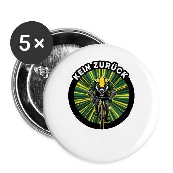 Bicycle Road Bike Cyclist Bike Sport Mountain Bike - Buttons large 2.2''/56 mm (5-pack) - white - Front